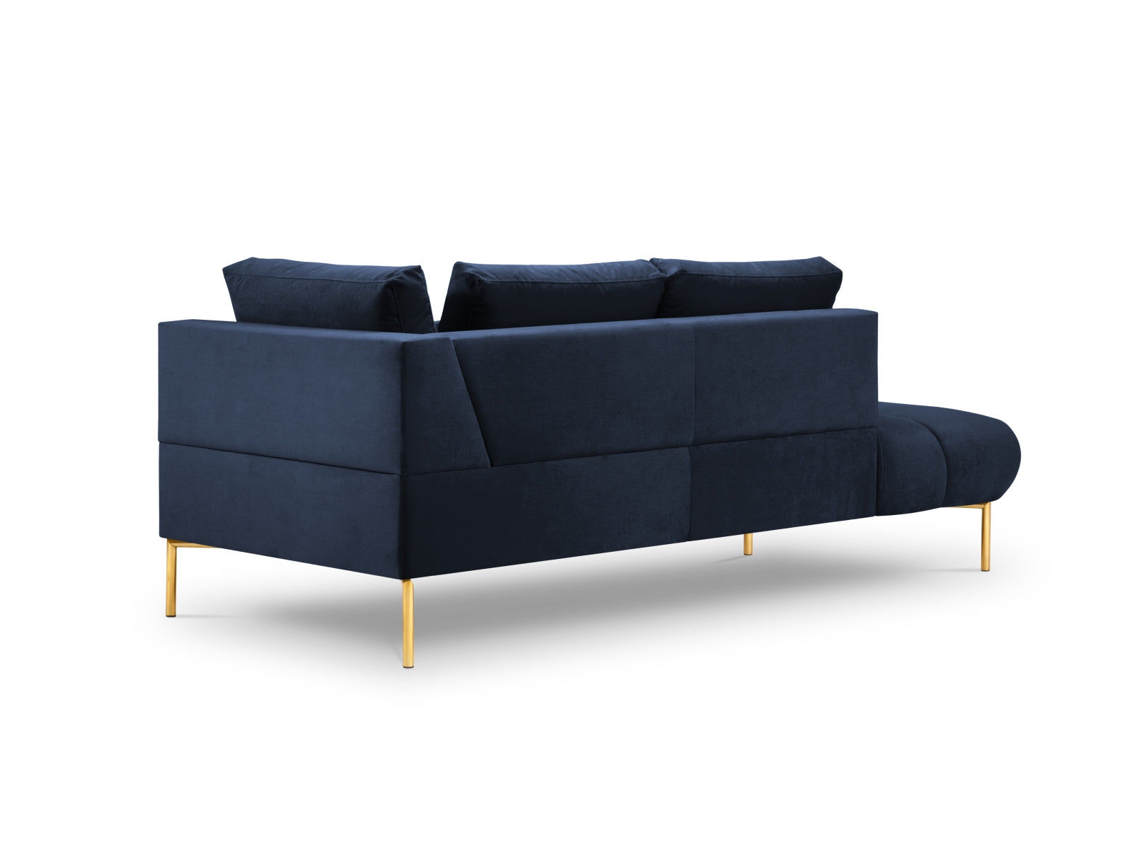 Erleben Sie luxuriösen Komfort mit der Hastings Velour Chaise Longue links 2 Sitzer von Cosmopolitan Design – perfekt für Ihr elegantes Zuhause.
