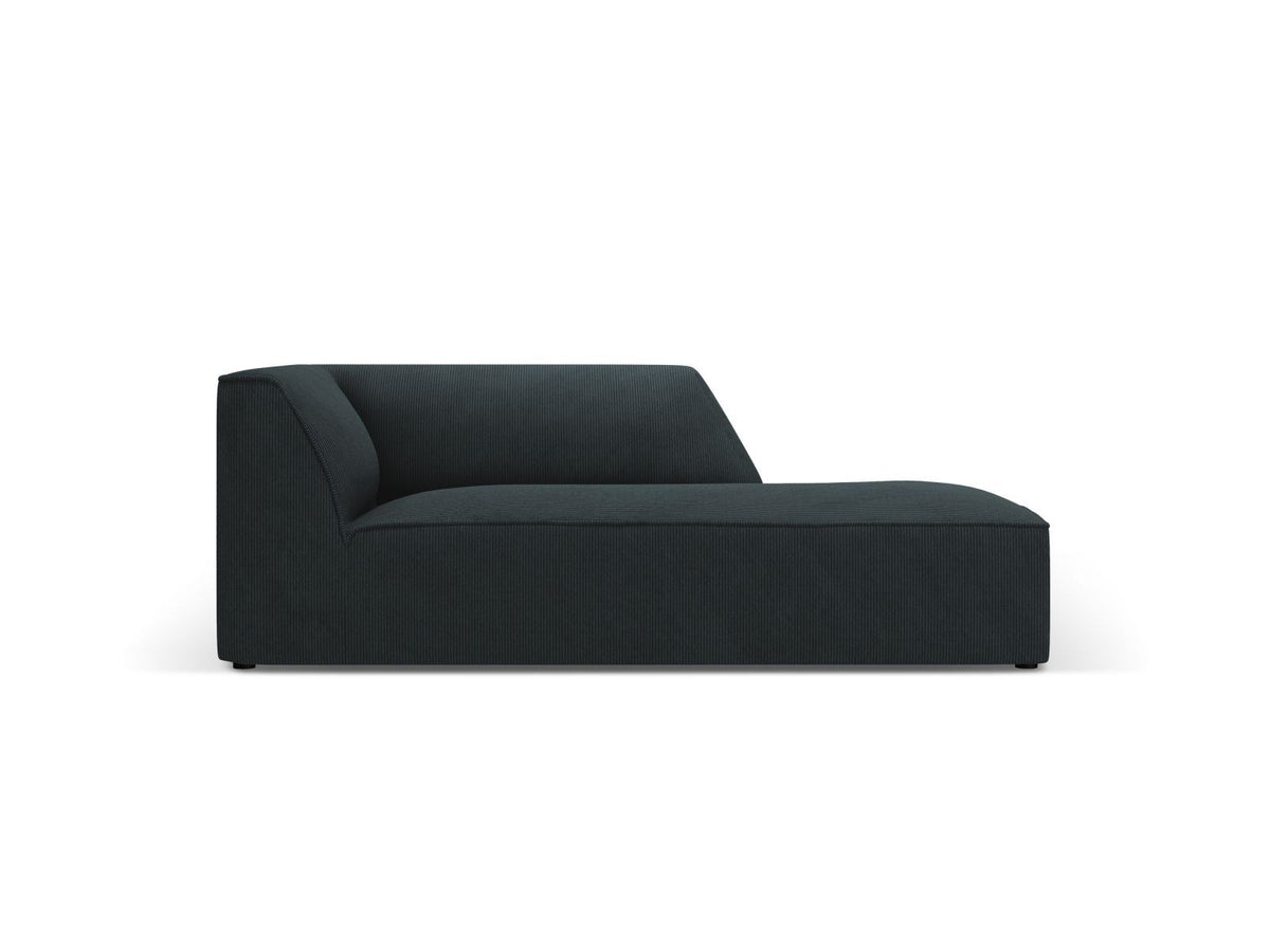 Siena Chaiselongue rechts 1-Sitzer 181cm in Light Beige-Scala mit strukturiertem Cordstoff, Massivholzrahmen und schwarzen Kunststoffbeinen.