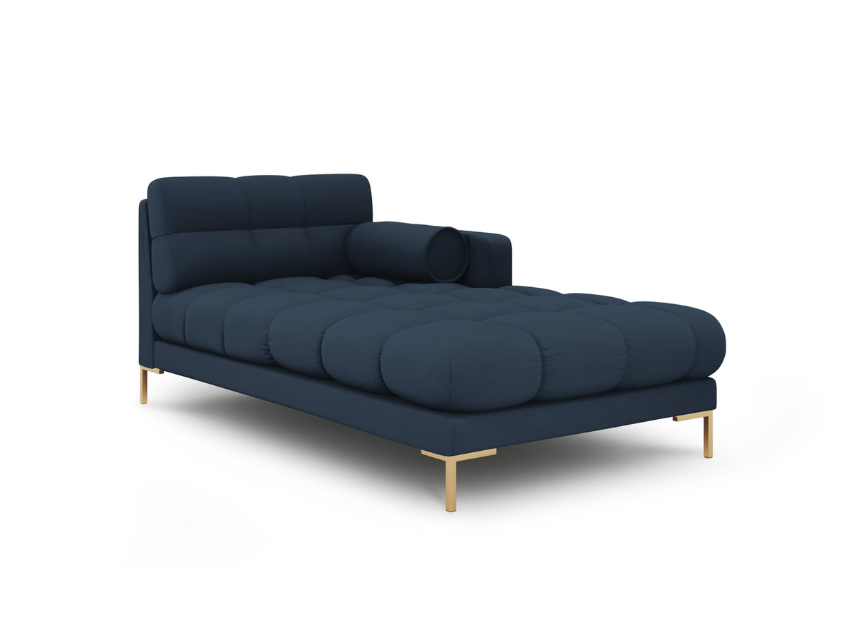 Modulares Sofa 1-Sitzer Chaise Longue rechts Bali mit Stoffbezug und Metallbeinen