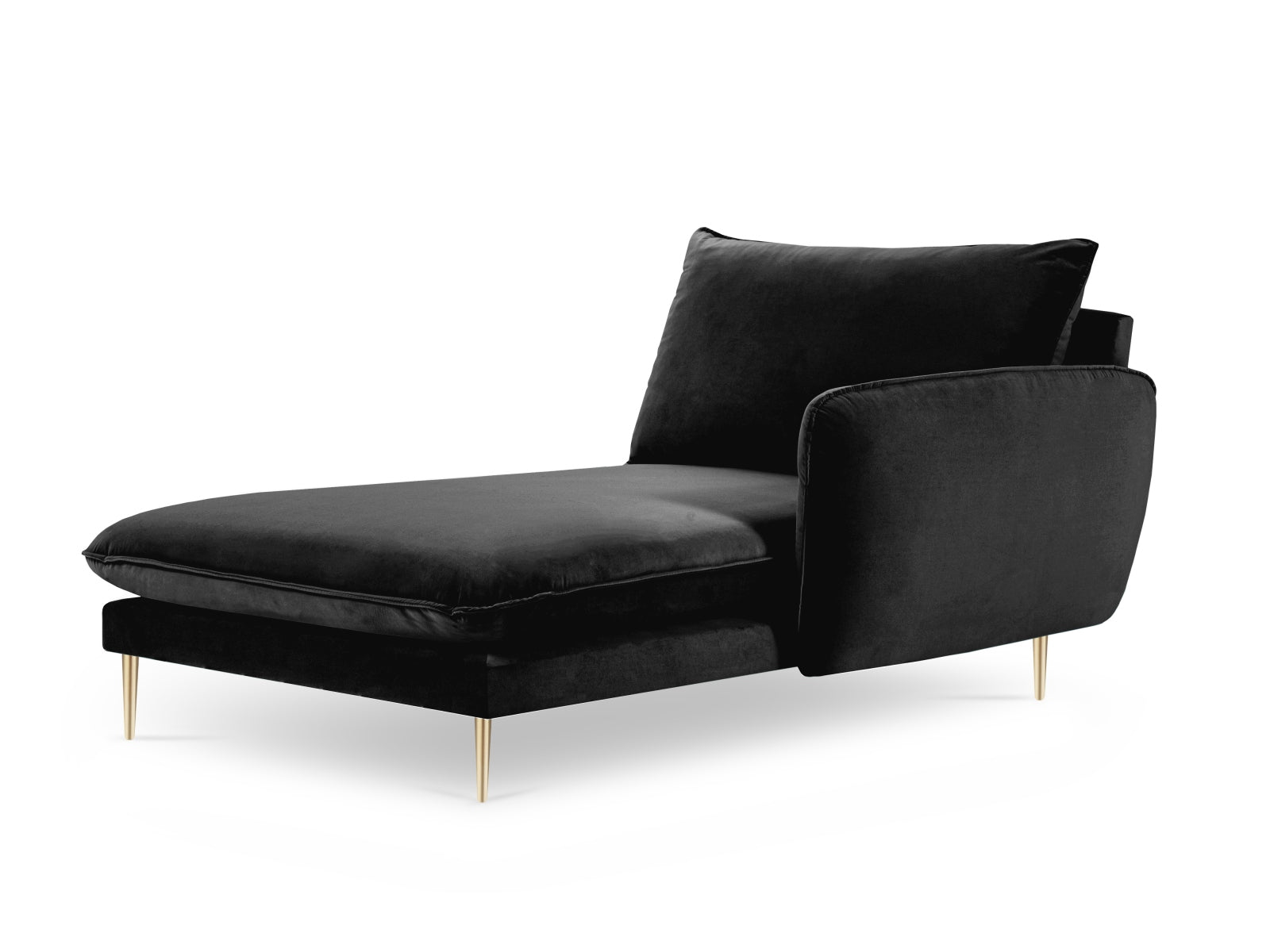 Stilvolles Vienna Velour Sofa Chaise Lounge rechts 110cm von Cosmopolitan Design. Komfortabel, langlebig und perfekt für moderne Wohnkonzepte.