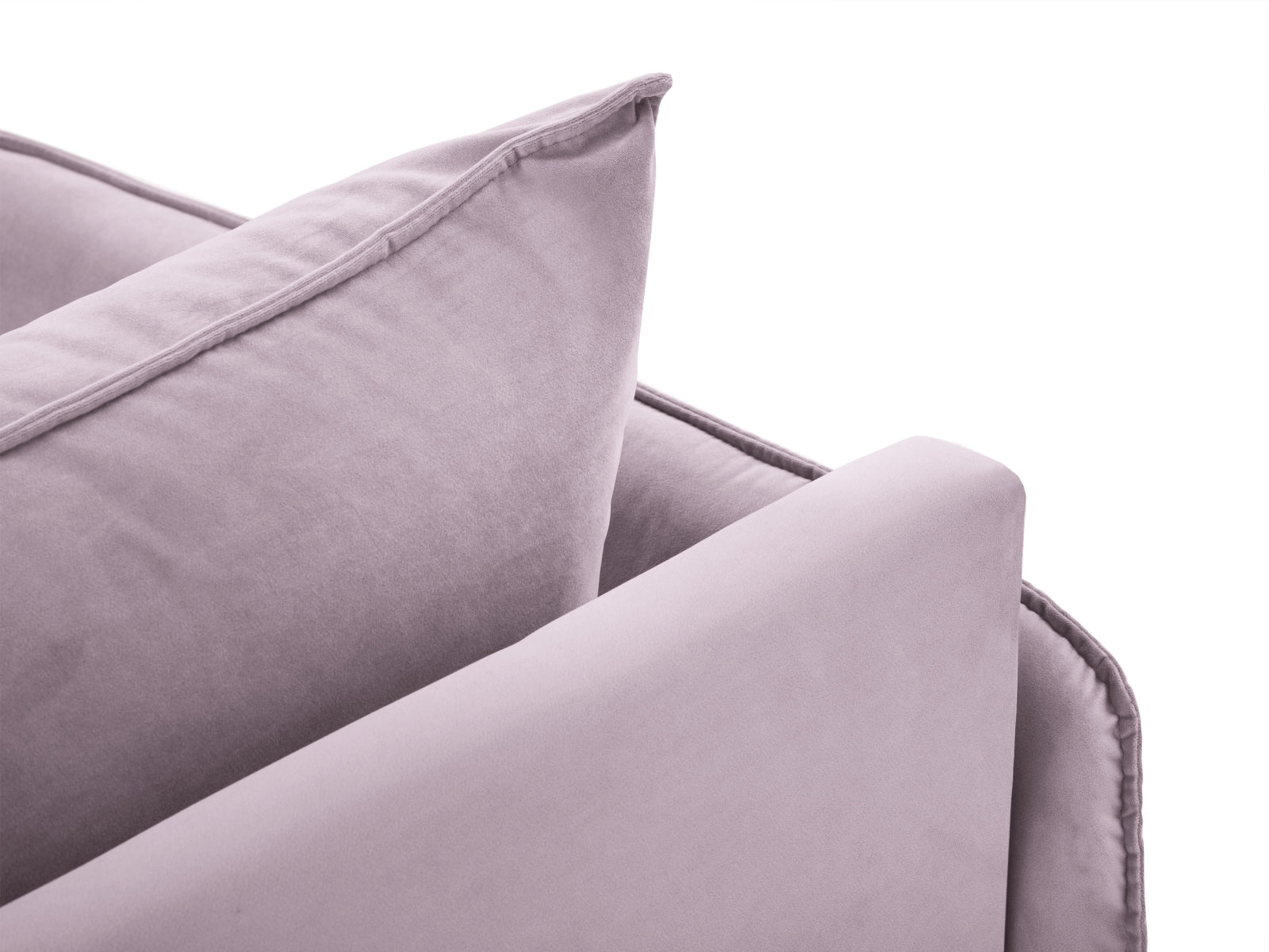 Stilvolles Vienna Velour Sofa Chaise Lounge rechts 110cm von Cosmopolitan Design. Komfortabel, langlebig und perfekt für moderne Wohnkonzepte.