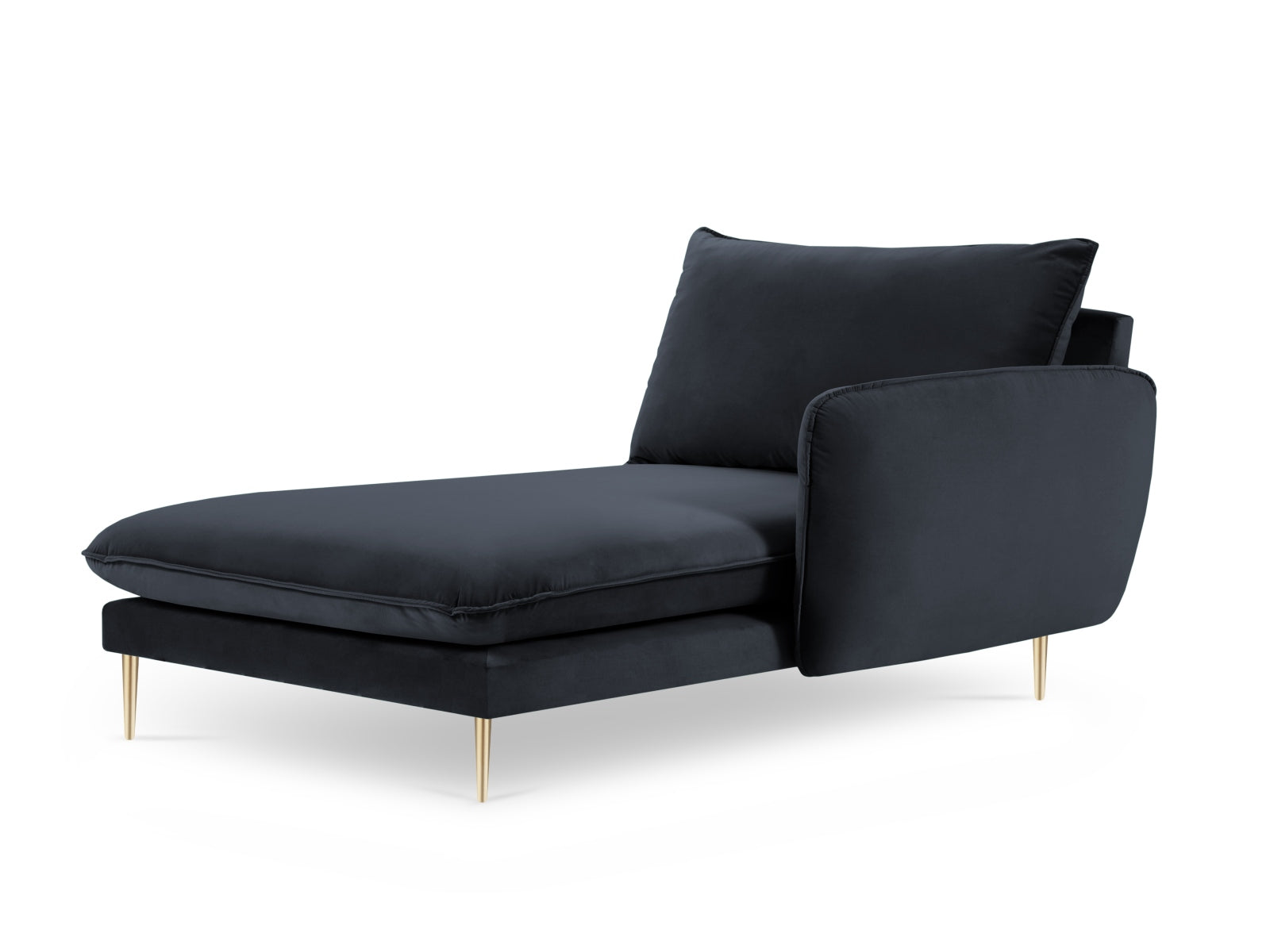 Stilvolles Vienna Velour Sofa Chaise Lounge rechts 110cm von Cosmopolitan Design. Komfortabel, langlebig und perfekt für moderne Wohnkonzepte.