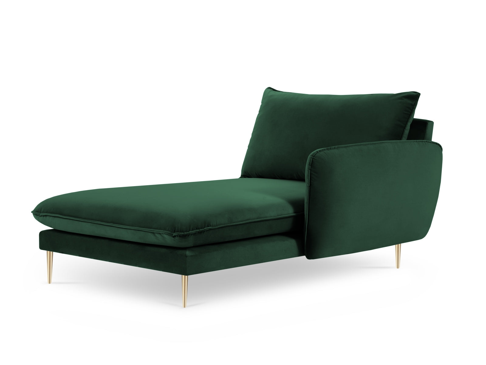 Stilvolles Vienna Velour Sofa Chaise Lounge rechts 110cm von Cosmopolitan Design. Komfortabel, langlebig und perfekt für moderne Wohnkonzepte.
