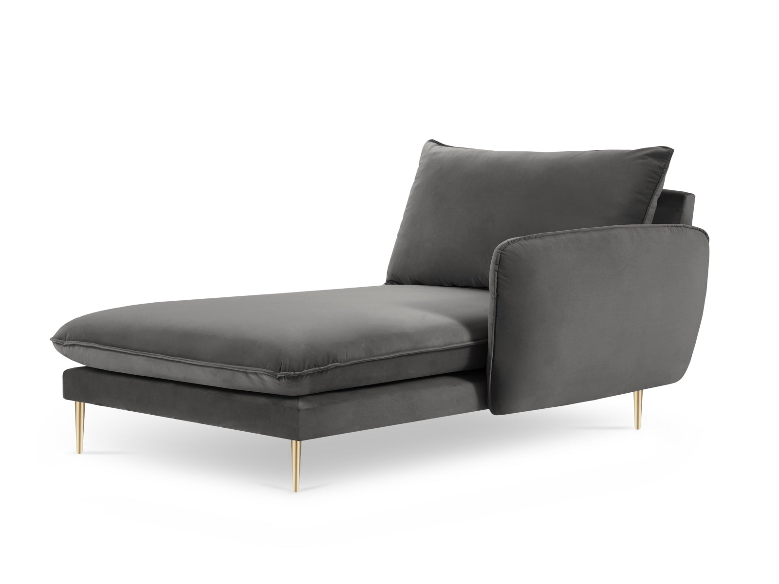 Stilvolles Vienna Velour Sofa Chaise Lounge rechts 110cm von Cosmopolitan Design. Komfortabel, langlebig und perfekt für moderne Wohnkonzepte.