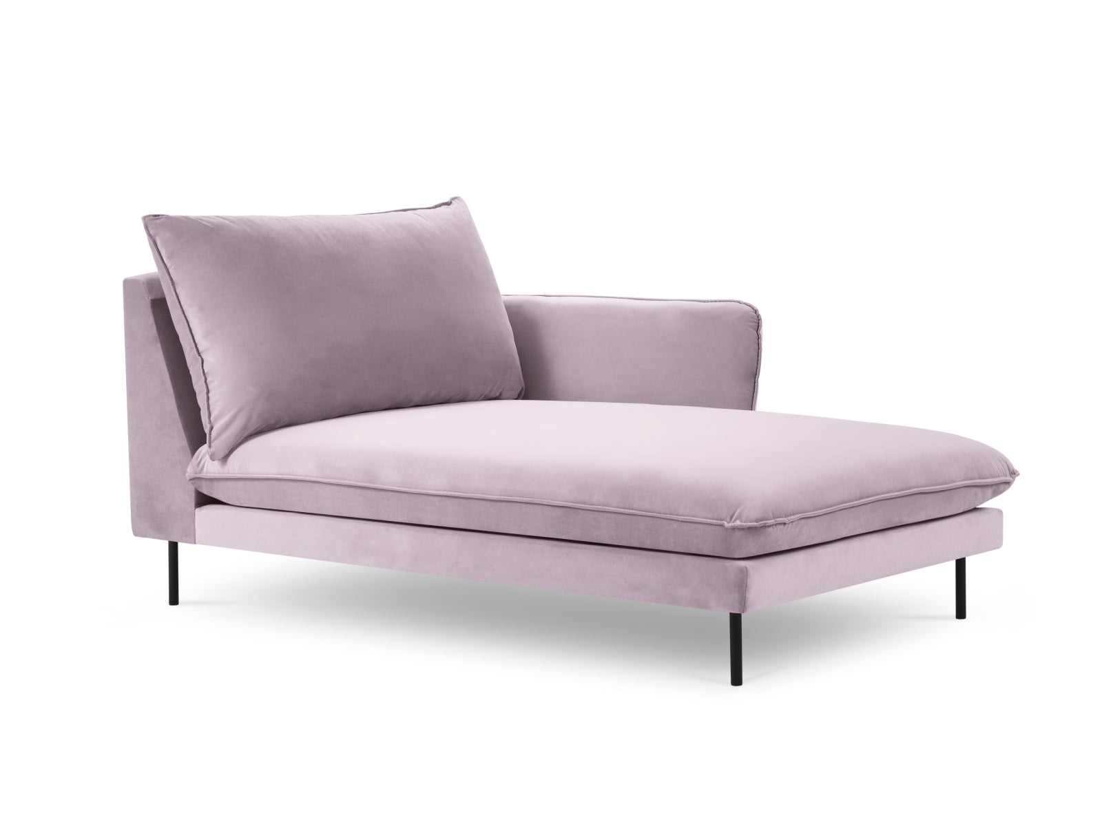 Elegantes Vienna Velour Sofa Chaise Lounge rechts 110cm von Cosmopolitan Design. Luxuriös, funktional und ideal für jedes Zuhause.