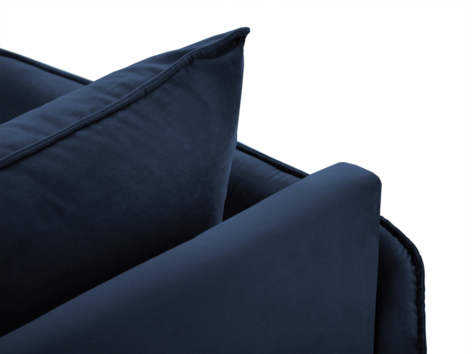Elegantes Vienna Velour Sofa Chaise Lounge rechts 110cm von Cosmopolitan Design. Luxuriös, funktional und ideal für jedes Zuhause.
