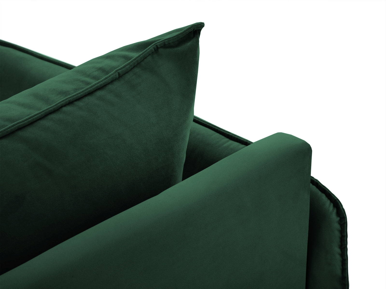 Elegantes Vienna Velour Sofa Chaise Lounge rechts 110cm von Cosmopolitan Design. Luxuriös, funktional und ideal für jedes Zuhause.