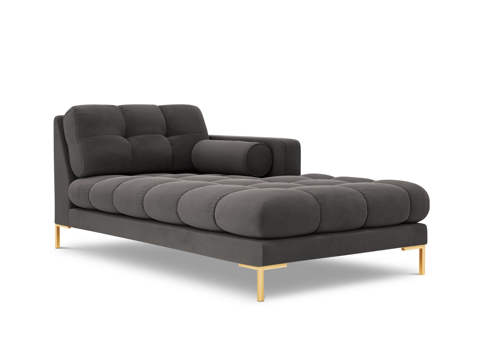 Elegante 1-Sitzer Chaise Longue rechts Bali in zeitlosem Dunkelgrau, ideal für stilvolle Wohnräume und entspannte Momente.