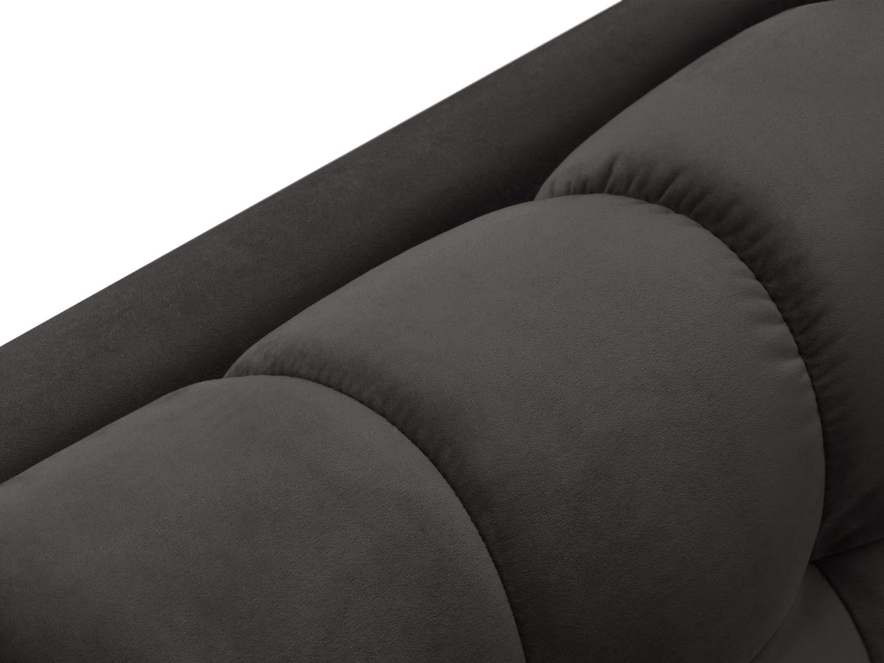 Moderne 1-Sitzer Chaise Longue rechts Bali in edlem Dunkelgrau, perfekt für gemütliche Ecken und stilvolle Einrichtungsideen.