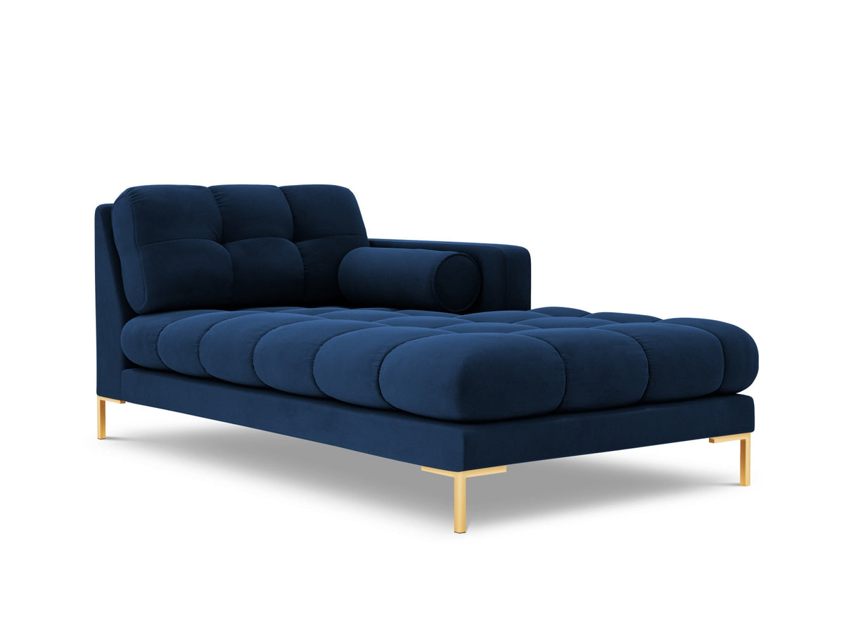 Modulares Sofa 1-Sitzer Chaise Longue rechts Bali mit Stoffbezug und Metallbeinen