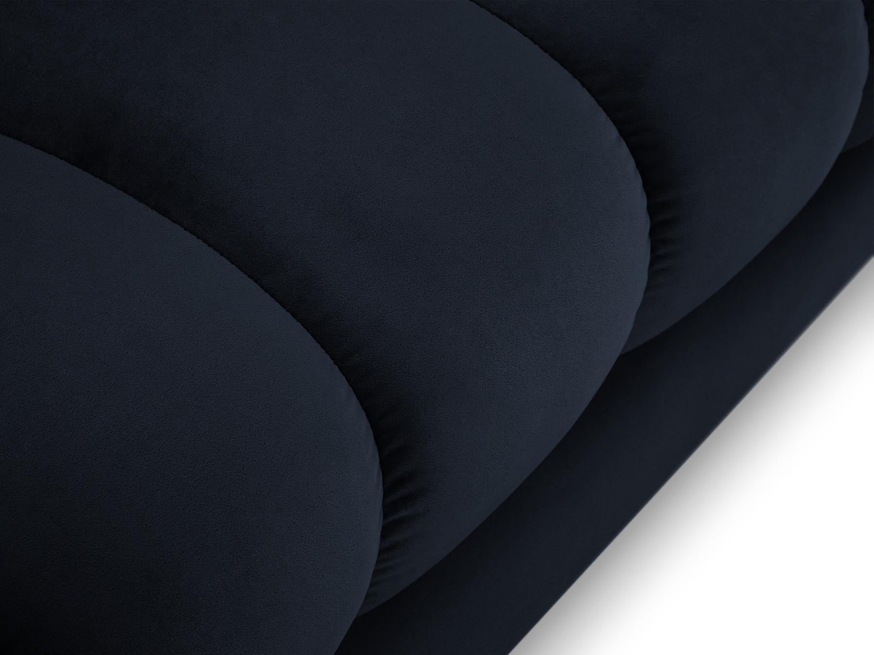 Elegante 1-Sitzer Chaise Longue rechts Bali in stilvollem Blau, ideal für entspannte Momente und modernes Wohndesign.