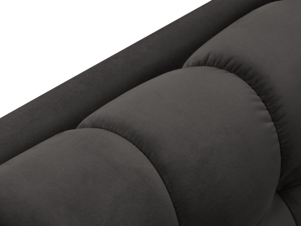 Modulares Sofa 1-Sitzer Chaise Longue rechts Bali mit Stoffbezug und Metallbeinen