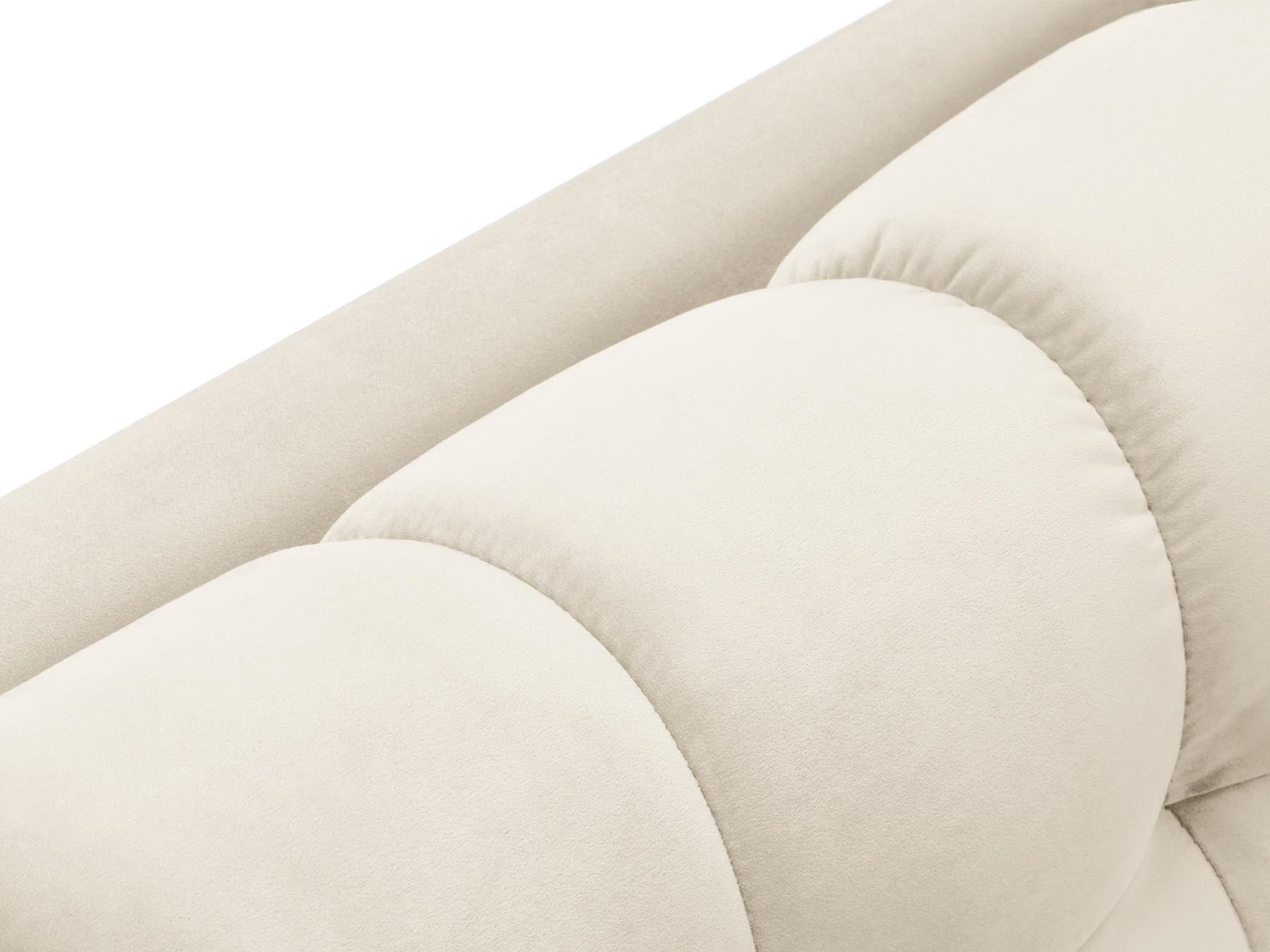Elegante 1-Sitzer Chaise Longue rechts Bali in sanftem Beige, ideal für stilvolle Wohnräume und entspannte Auszeiten.