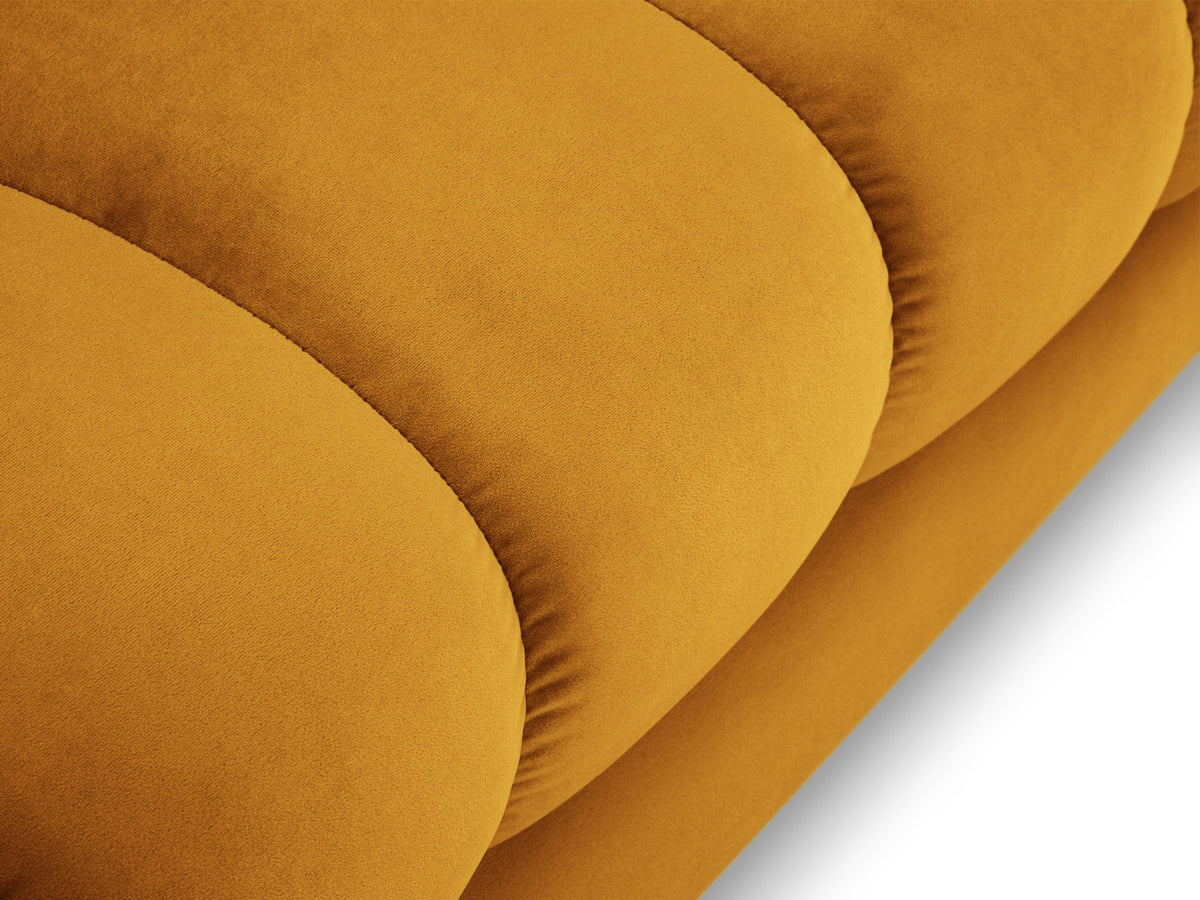 Modulares Sofa 1-Sitzer Chaise Longue rechts Bali mit Stoffbezug und Metallbeinen