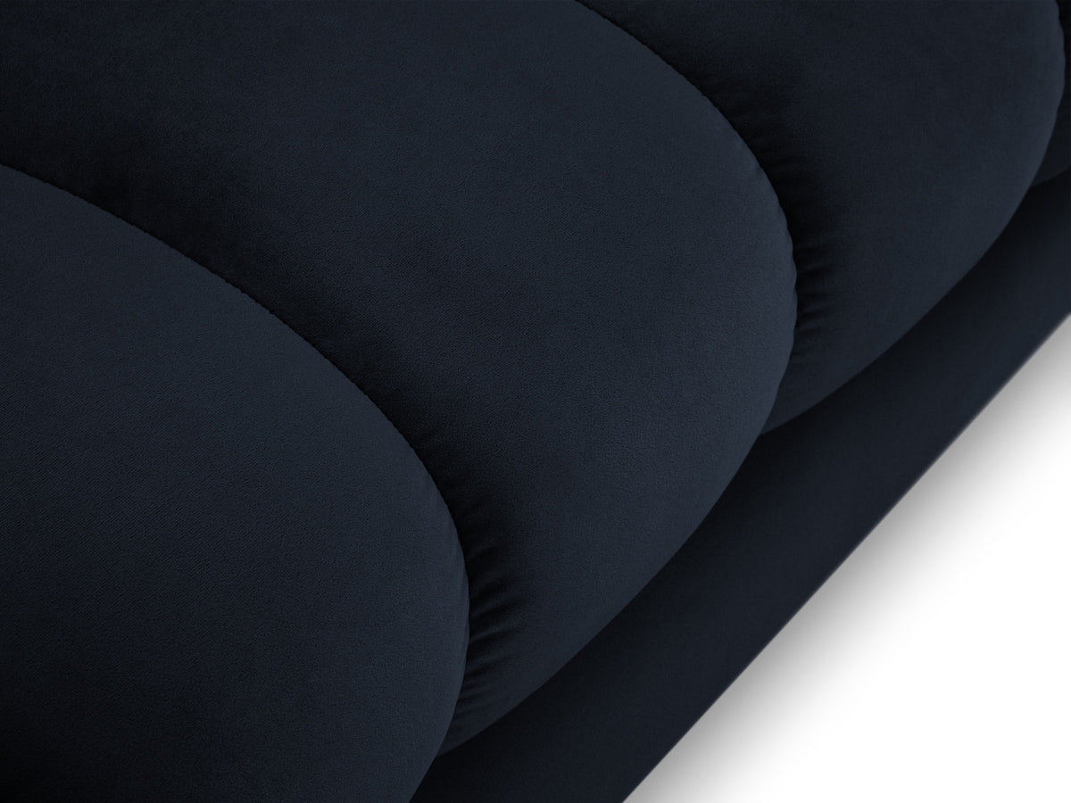 Modulares Sofa 1-Sitzer Chaise Longue rechts Bali mit Stoffbezug und Metallbeinen