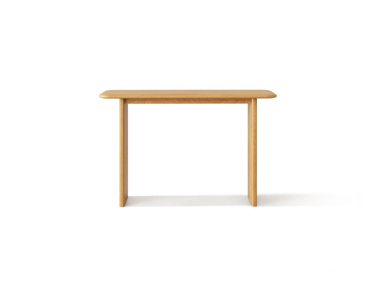 Foto der Toledo Konsole 40cm von Cosmopolitan Design in Natural Oak-Wood mit Eichenbeinen, Masse 120x40x76cm, Serie Toledo.