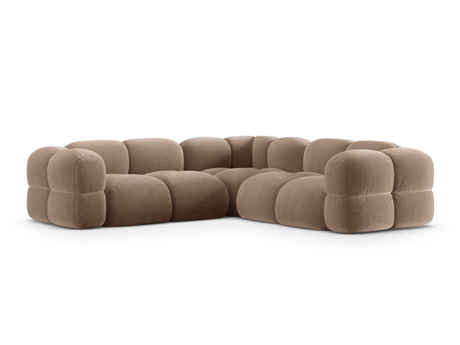 Entdecken Sie das Loretto Velour Ecksofa 250cm – ein elegantes 4-Sitzer Sofa, das Stil und Komfort in Ihr Wohnzimmer bringt. Perfekt für gesellige Abende!