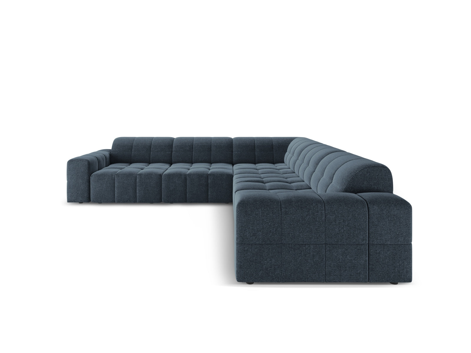 Modernes 4-Sitzer Ecksofa Chicago in Royal Blue-Haga, perfekt für ein stilvolles Ambiente und komfortable Entspannung.
