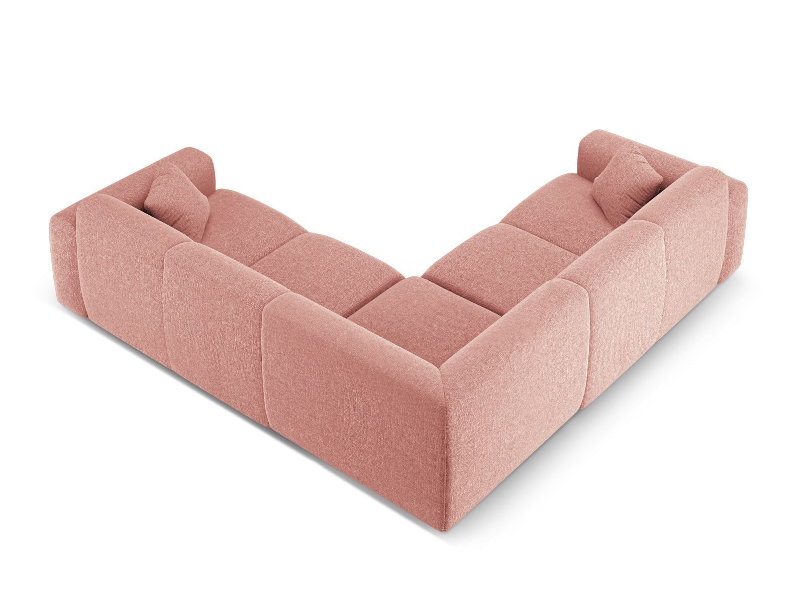 Nolio Symmetrical Ecksofa 5 Sitzer 252cm in Pink präsentiert im Onlineshop von KAQTU Design AG. Ecksofa ist von Cosmopolitan Design