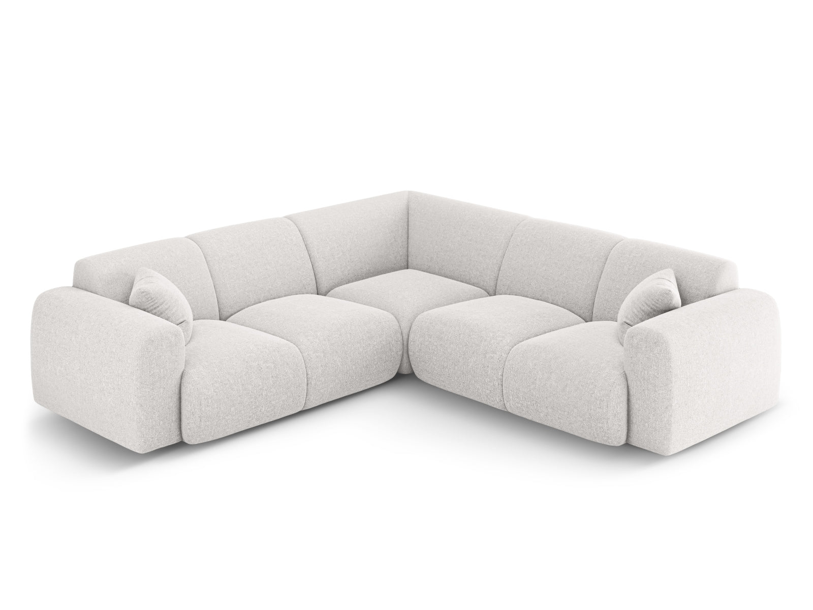 Nolio Symmetrical Ecksofa 5 Sitzer 252cm in Light Grey präsentiert im Onlineshop von KAQTU Design AG. Ecksofa ist von Cosmopolitan Design