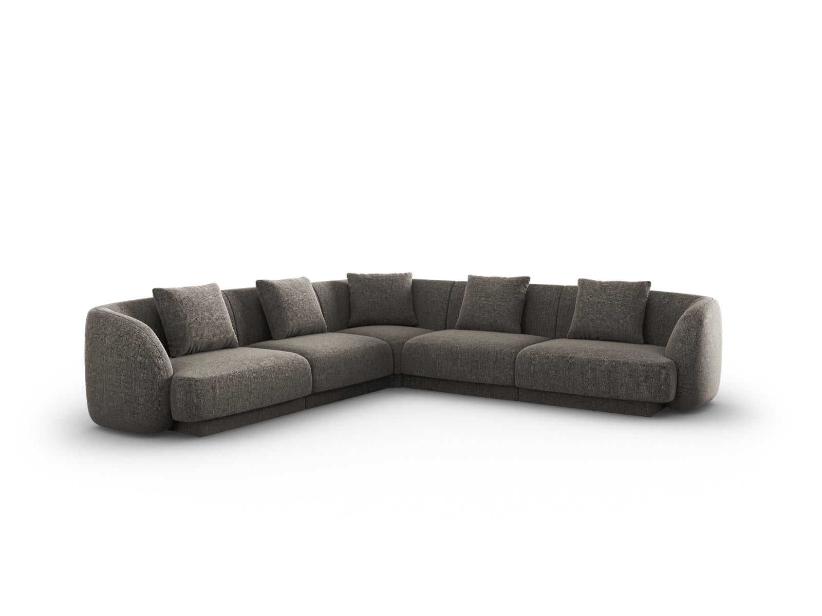 Tulum Ecksofa Reversible 5 Sitzer 255cm in Grey-Haga präsentiert im Onlineshop von KAQTU Design AG. Ecksofa ist von Cosmopolitan Design