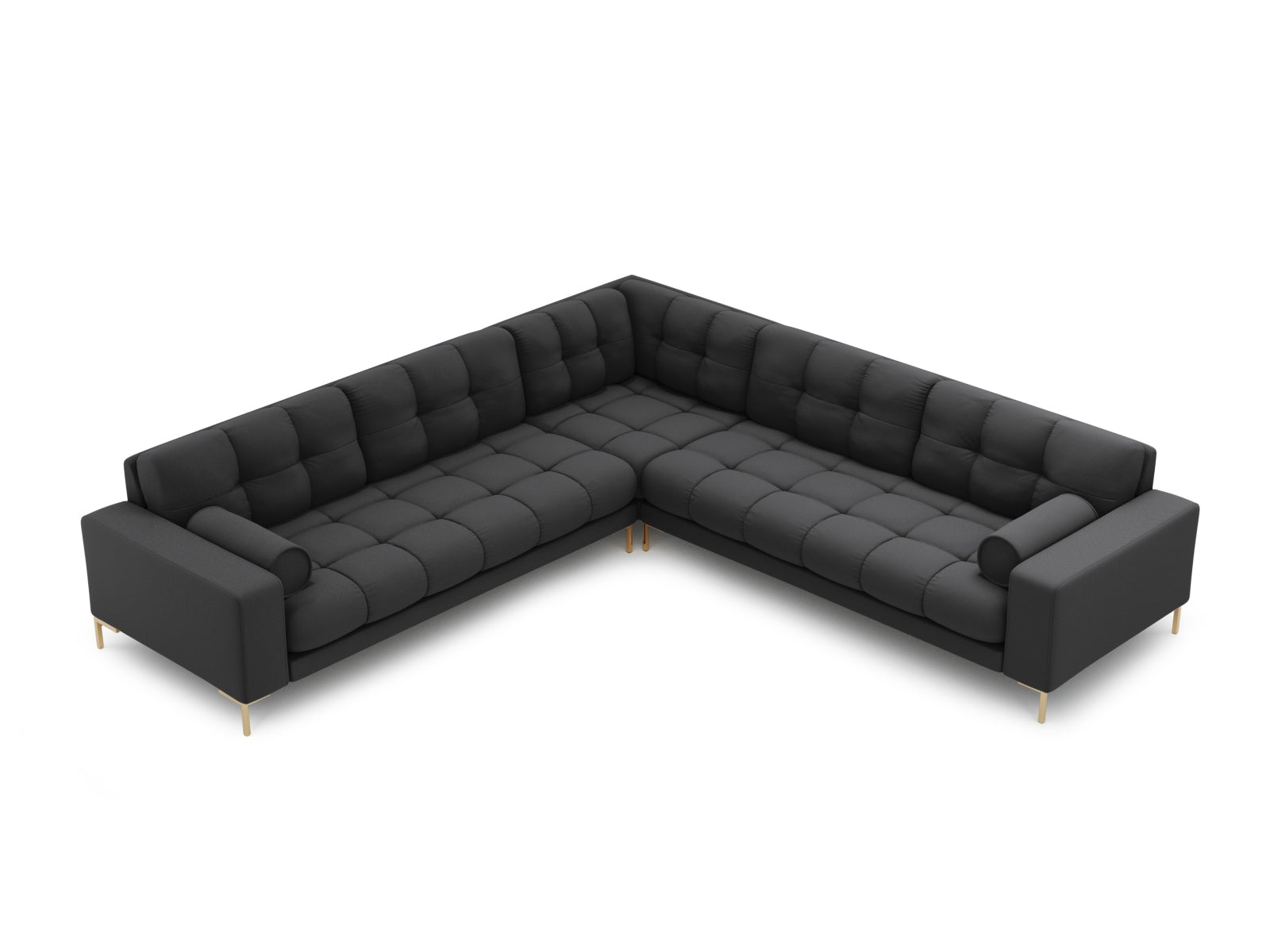 6-Sitzer Ecksofa Symmetric Bali in Dark Grey-Neve präsentiert im Onlineshop von KAQTU Design AG. Ecksofa ist von Cosmopolitan Design