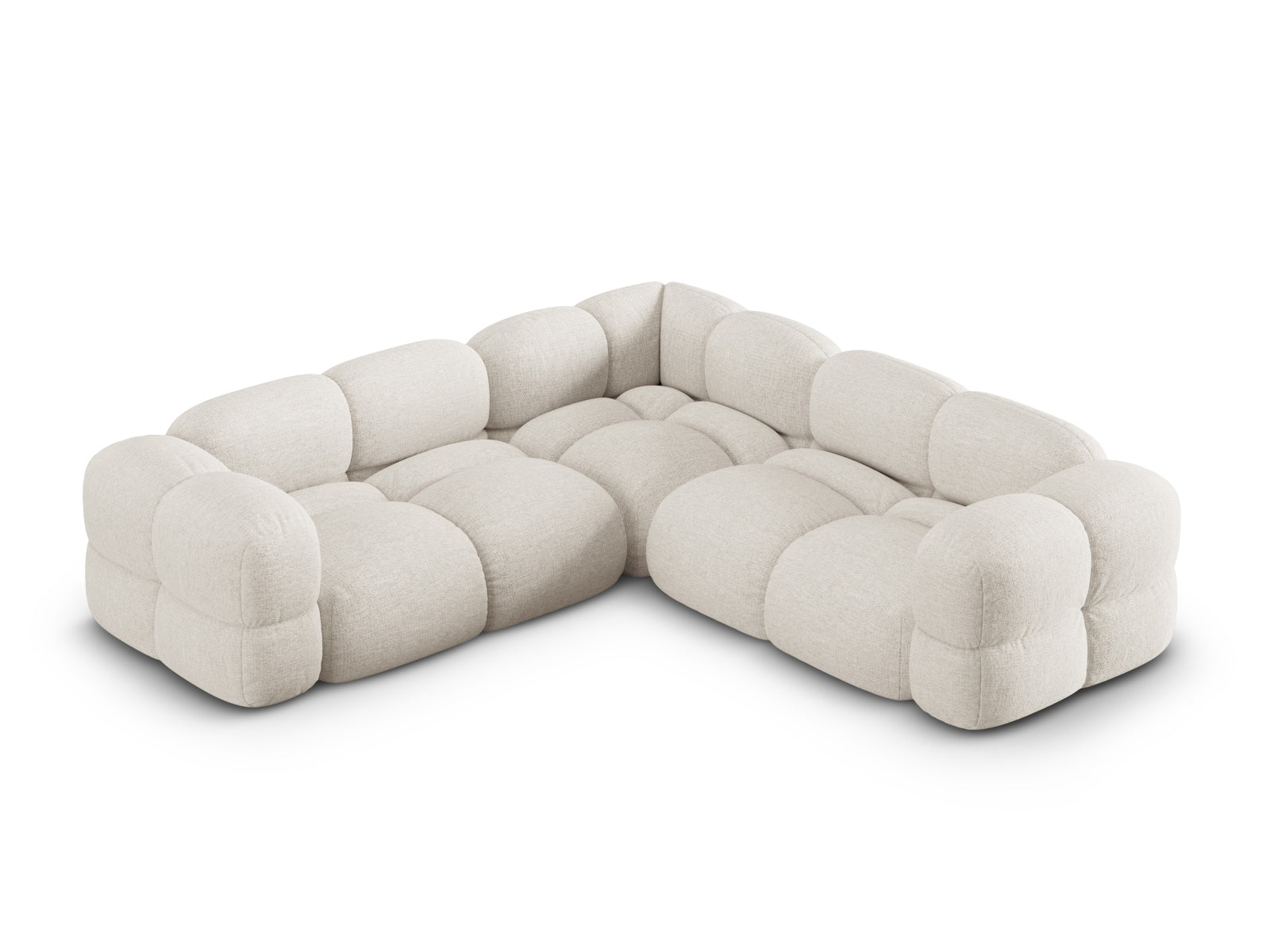 Loretto Symmetrical Ecksofa 4 Sitzer 250cm in Beige-Sorella präsentiert im Onlineshop von KAQTU Design AG. Ecksofa ist von Cosmopolitan Design