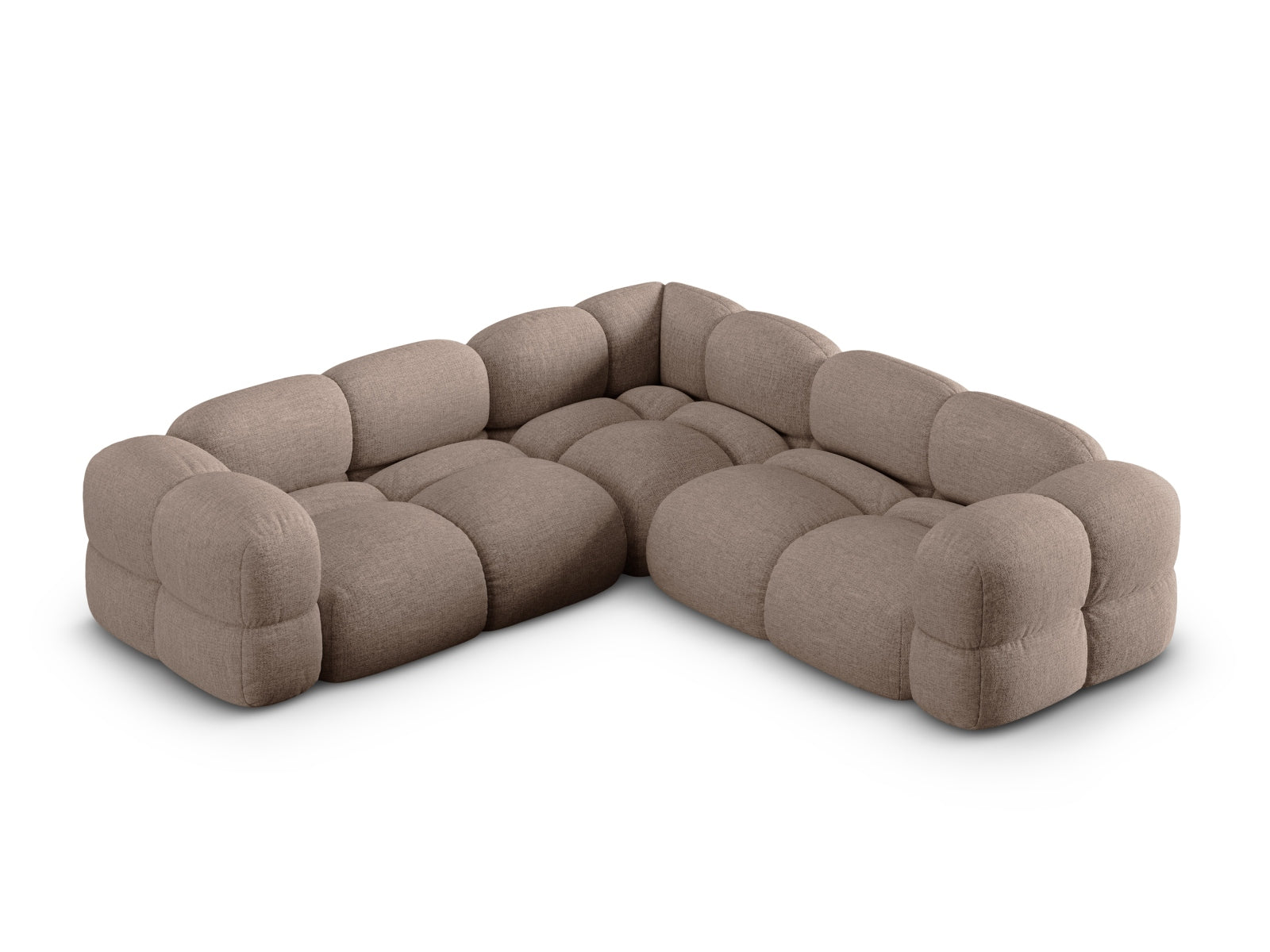 Loretto Symmetrical Ecksofa 4 Sitzer 250cm in Cappuccino-Sorella präsentiert im Onlineshop von KAQTU Design AG. Ecksofa ist von Cosmopolitan Design