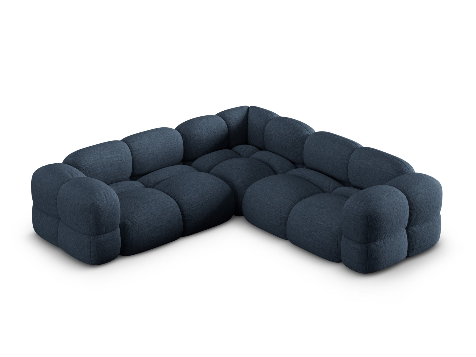 Loretto Symmetrical Ecksofa 4 Sitzer 250cm in Dark Blue präsentiert im Onlineshop von KAQTU Design AG. Ecksofa ist von Cosmopolitan Design