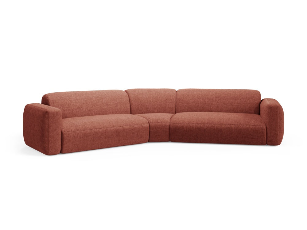 Strino Modular Symmetrical Ecksofa 3 Sitzer in Coral präsentiert im Onlineshop von KAQTU Design AG. Ecksofa ist von Cosmopolitan Design