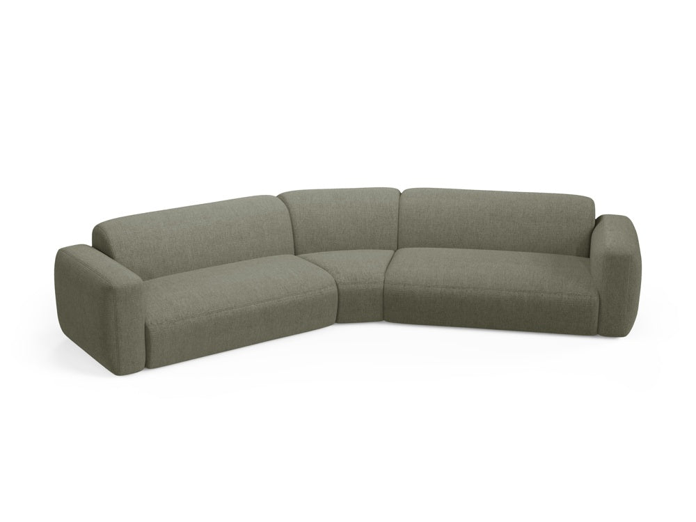 Strino Modular Symmetrical Ecksofa 3 Sitzer in Dark Olive Green präsentiert im Onlineshop von KAQTU Design AG. Ecksofa ist von Cosmopolitan Design