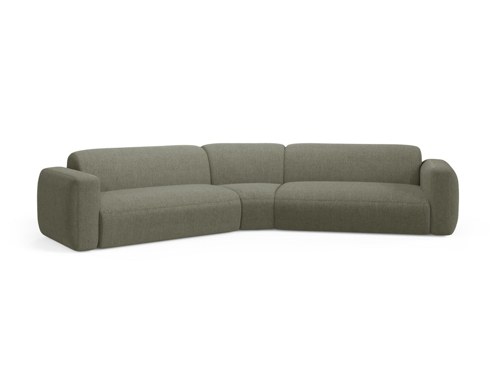 Strino Modular Symmetrical Ecksofa 3 Sitzer in Dark Olive Green präsentiert im Onlineshop von KAQTU Design AG. Ecksofa ist von Cosmopolitan Design