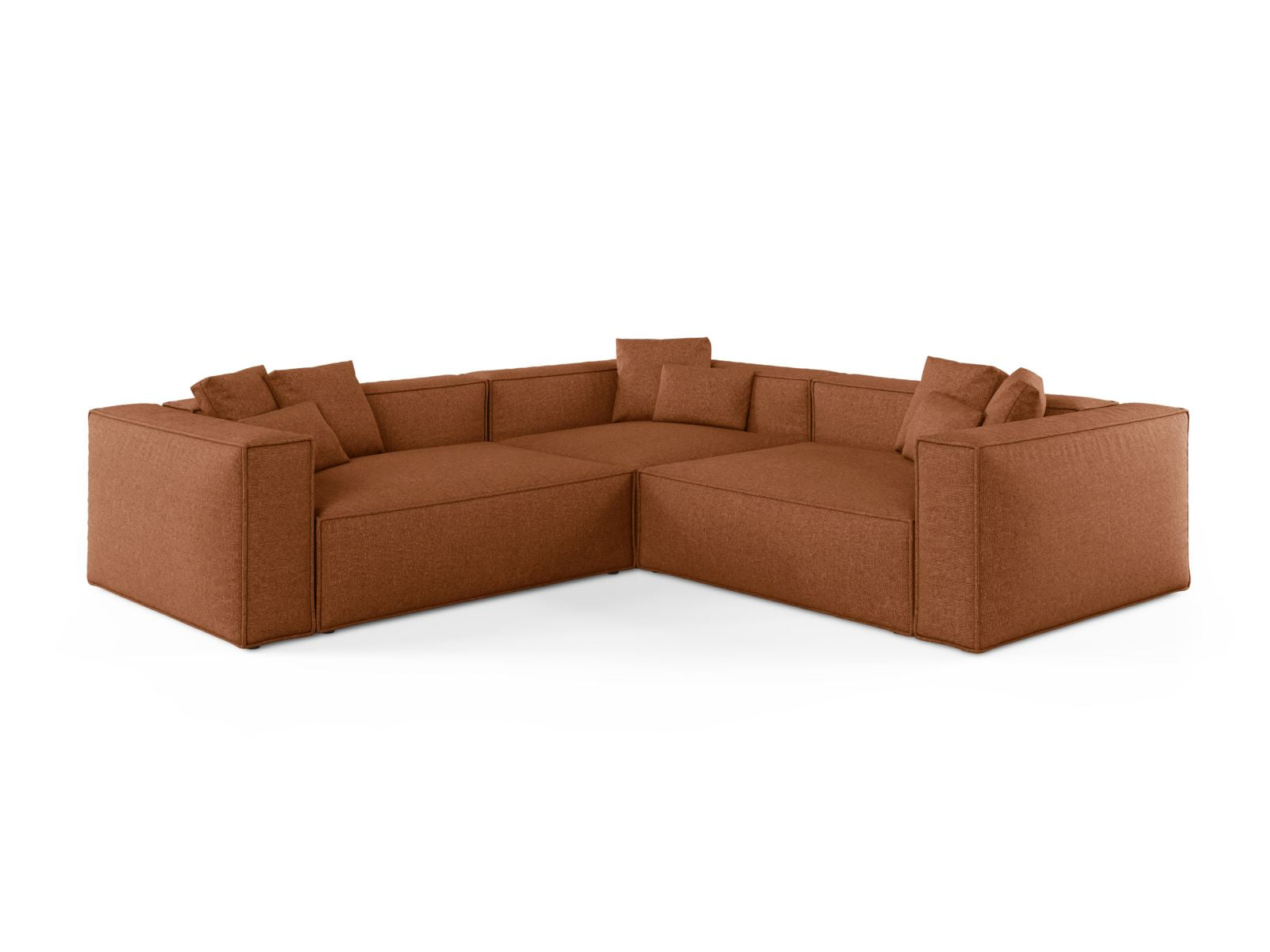 5-Sitzer Ecksofa Symmetric Aveiro in Brick-Eden präsentiert im Onlineshop von KAQTU Design AG. Ecksofa ist von Cosmopolitan Design
