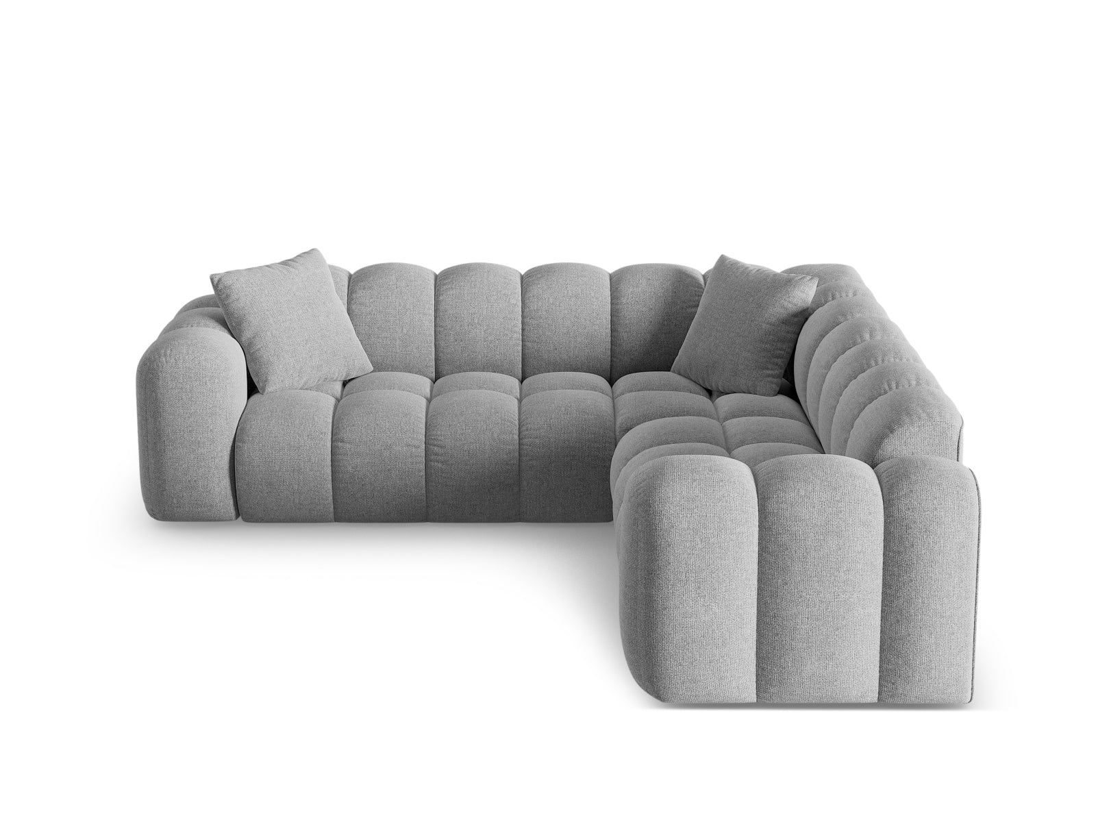 3-Sitzer Ecksofa Symmetric Treno in Light Grey-Eden präsentiert im Onlineshop von KAQTU Design AG. Ecksofa ist von Cosmopolitan Design