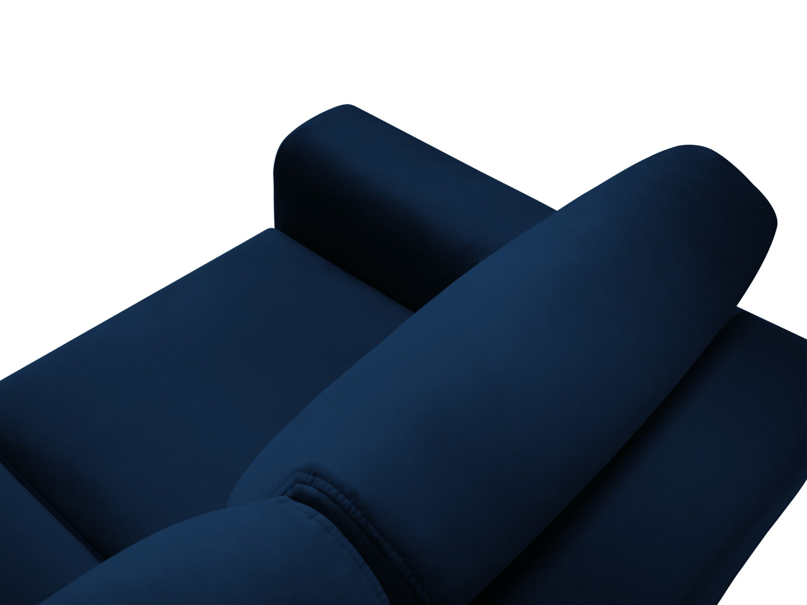Modernes Kyoto Ecksofa in Royal Blue-Riviera, 4-Sitzer mit Schlafoption und Stauraum, ideal für gemütliche und funktionale Wohnräume.