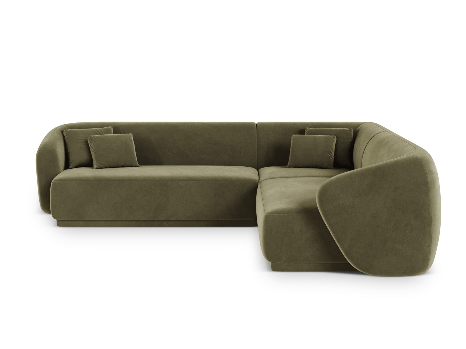 5-Sitzer Ecksofa Symmetric Gomera in Green-Salvador präsentiert im Onlineshop von KAQTU Design AG. Ecksofa ist von Cosmopolitan Design