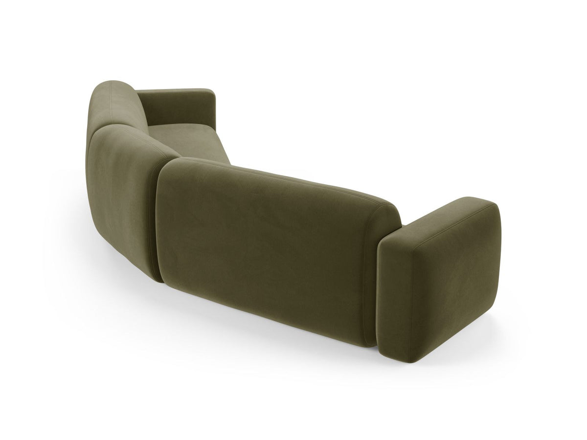 Strino Velour Modular Symmetrical Ecksofa 3 Sitzer in Green-Salvador präsentiert im Onlineshop von KAQTU Design AG. Ecksofa ist von Cosmopolitan Design