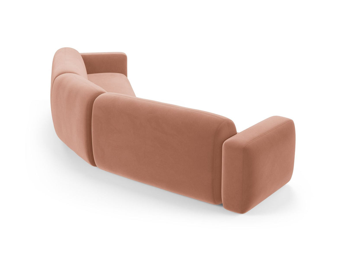 Strino Velour Modular Symmetrical Ecksofa 3 Sitzer in Pink-Salvador präsentiert im Onlineshop von KAQTU Design AG. Ecksofa ist von Cosmopolitan Design