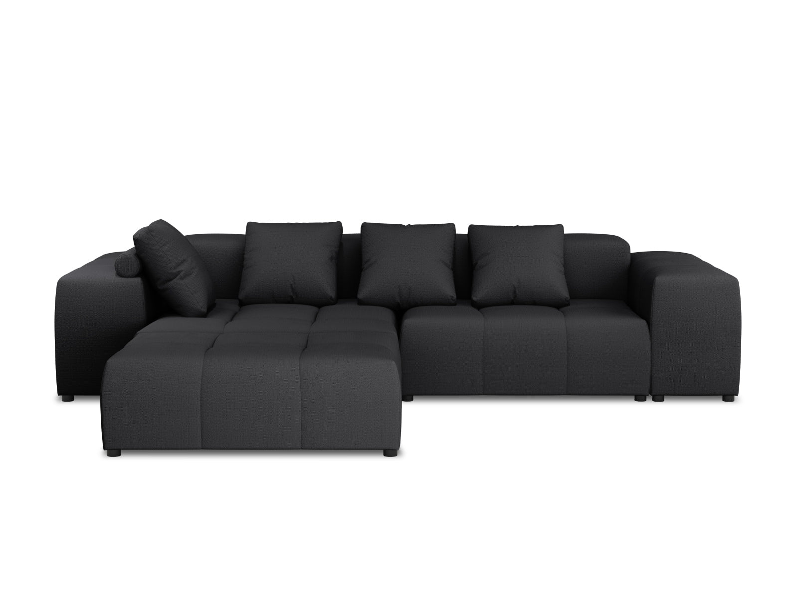Rome Modular Reversible Ecksofa 5 Sitzer in Black präsentiert im Onlineshop von KAQTU Design AG. Ecksofa ist von Cosmopolitan Design