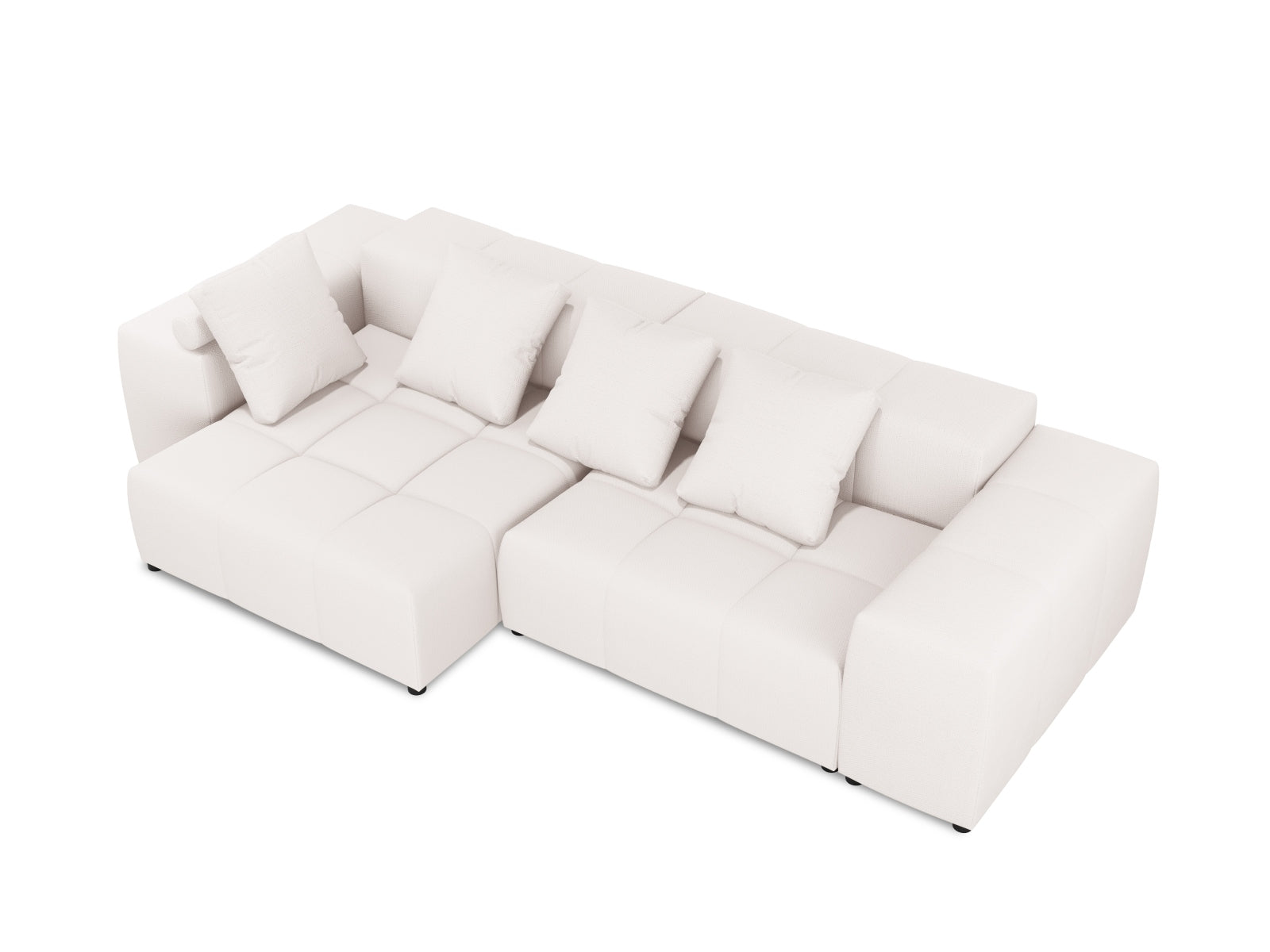 Rome Modular Reversible Ecksofa 4 Sitzer in White präsentiert im Onlineshop von KAQTU Design AG. Ecksofa ist von Cosmopolitan Design