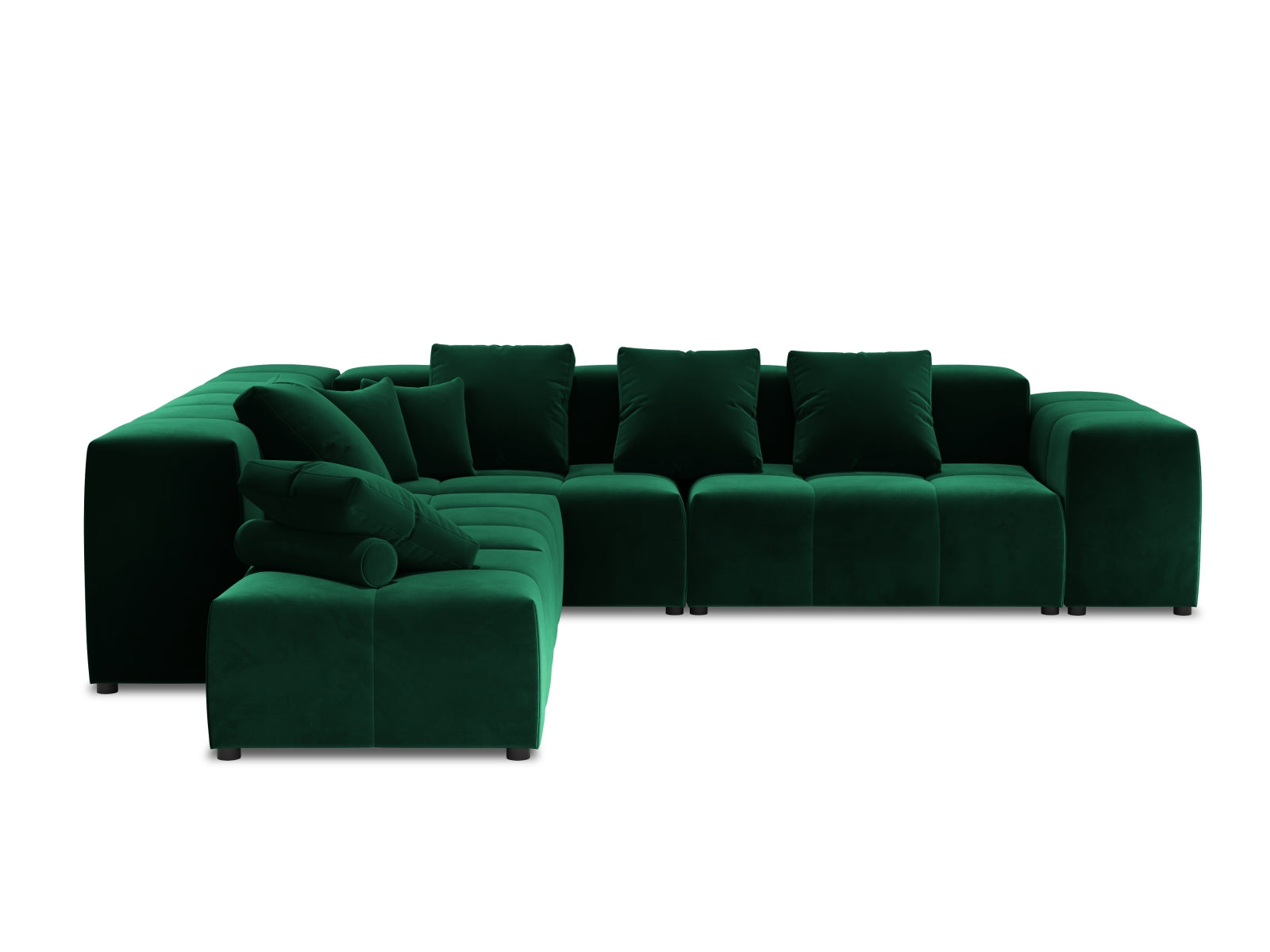 Rome Velour Modular Reversible Ecksofa 7 Sitzer in Bottle Green präsentiert im Onlineshop von KAQTU Design AG. Ecksofa ist von Cosmopolitan Design