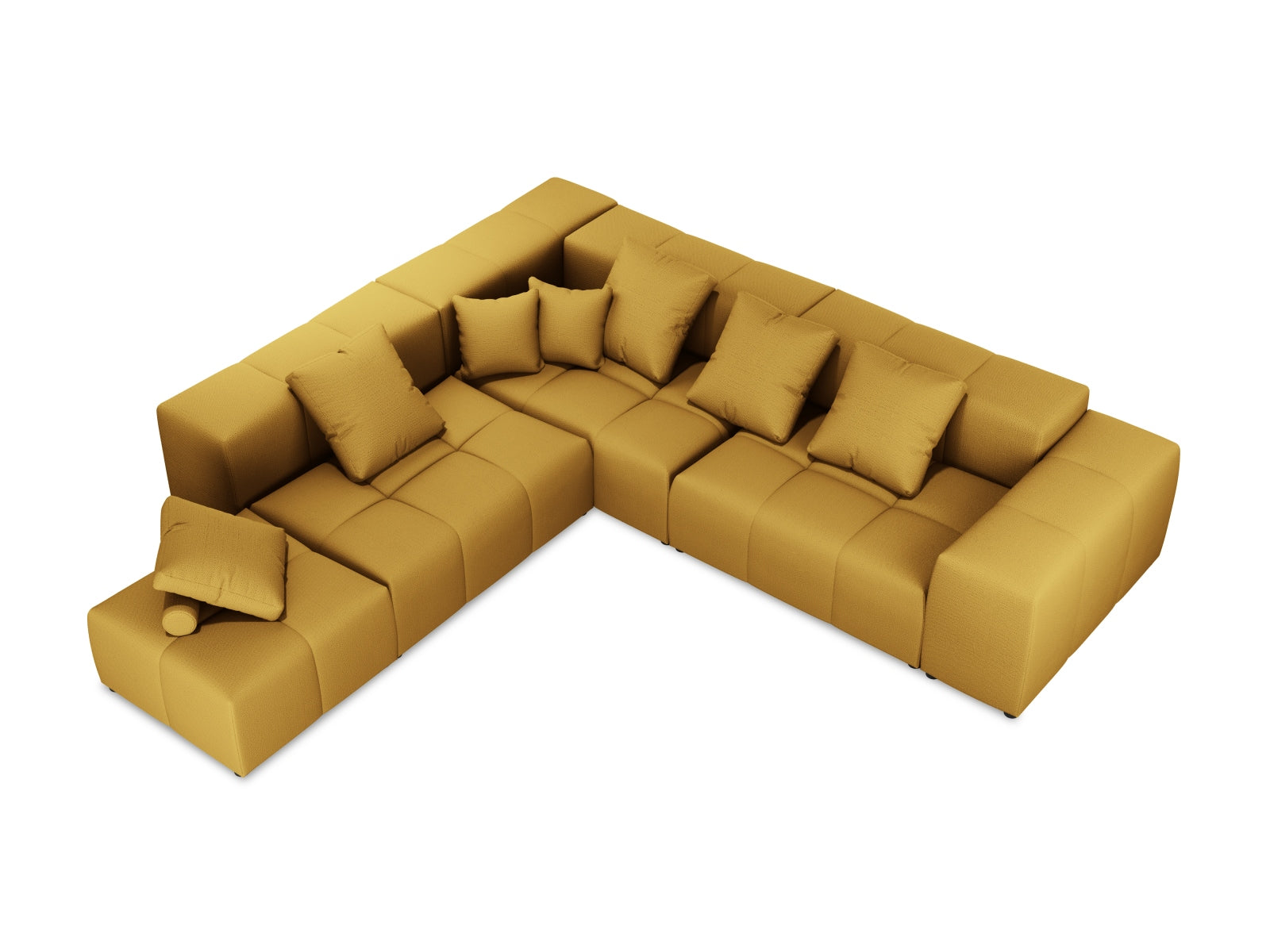 Rome Modular Reversible Ecksofa 7 Sitzer in Yellow präsentiert im Onlineshop von KAQTU Design AG. Ecksofa ist von Cosmopolitan Design