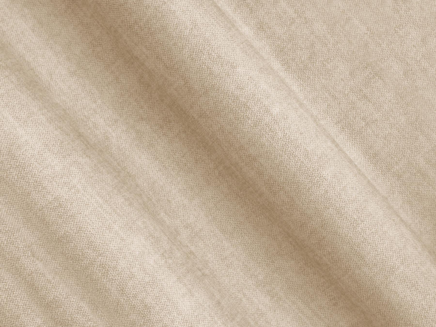 Stylisches 3-Sitzer Ecksofa links in sanftem Beige, ideal für entspannte Stunden, ausgestattet mit Schlaffunktion und cleverem Stauraum.