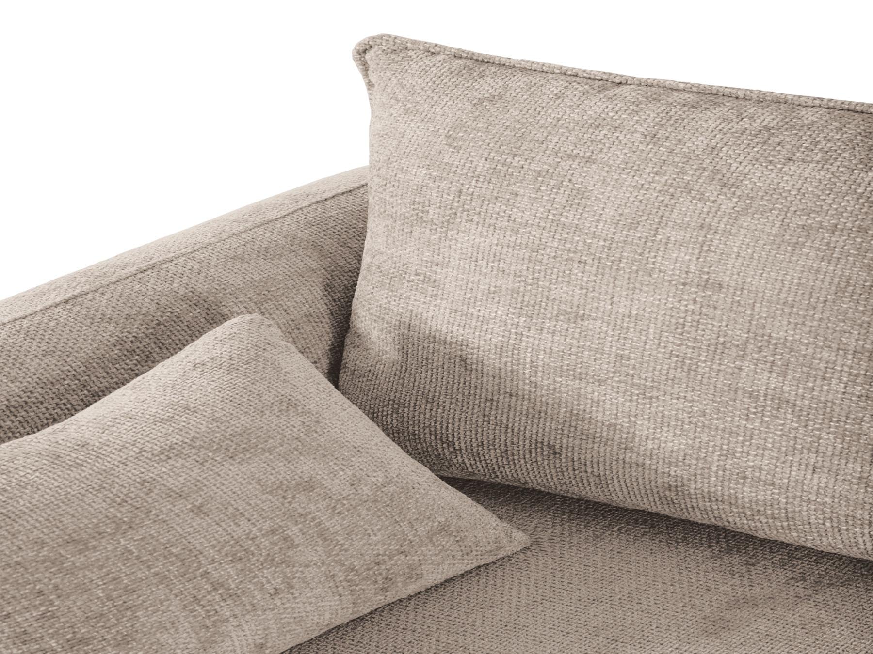 Beige 4-Sitzer Ecksofa Matera von Cosmopolitan Design, stilvolles Sofa mit praktischer Schlaffunktion und integriertem Stauraum für vielseitige Nutzung.