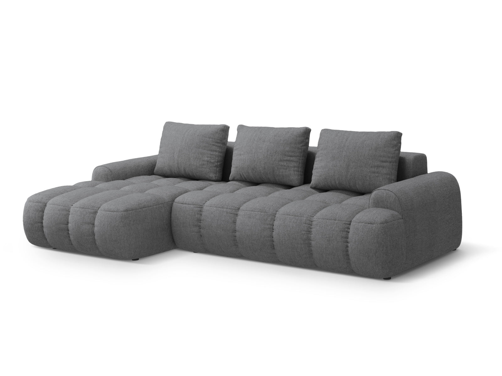 Erleben Sie das vielseitige Linz Ecksofa links mit praktischer Schlaffunktion und Stauraumbox – der perfekte Begleiter für Ihr Zuhause!