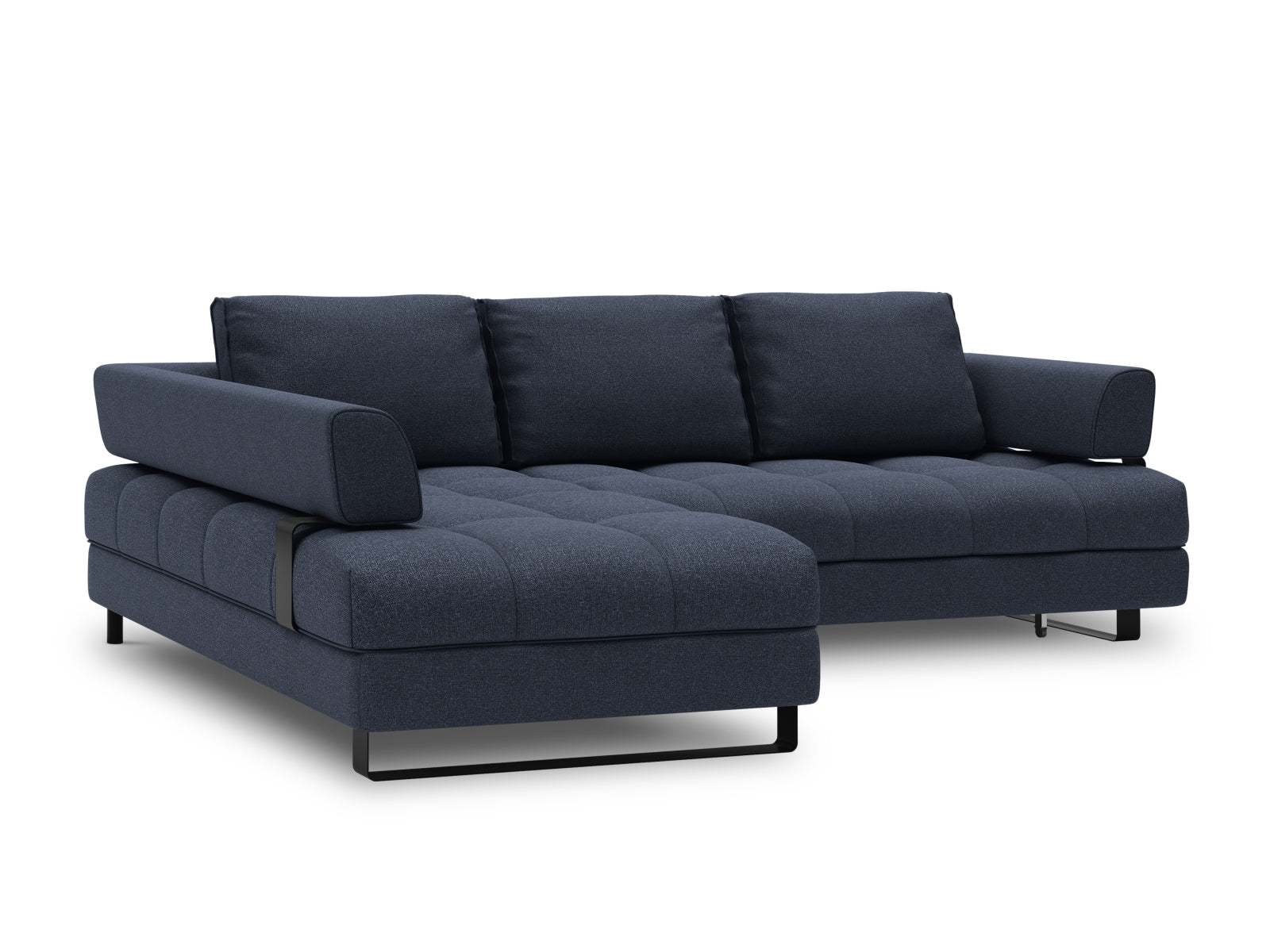 Entdecken Sie das Clinton Ecksofa von Cosmopolitan Design: elegantes 5-Sitzer Sofa mit praktischer Schlaffunktion und grosszügigem Stauraum für Ihr Zuhause!
