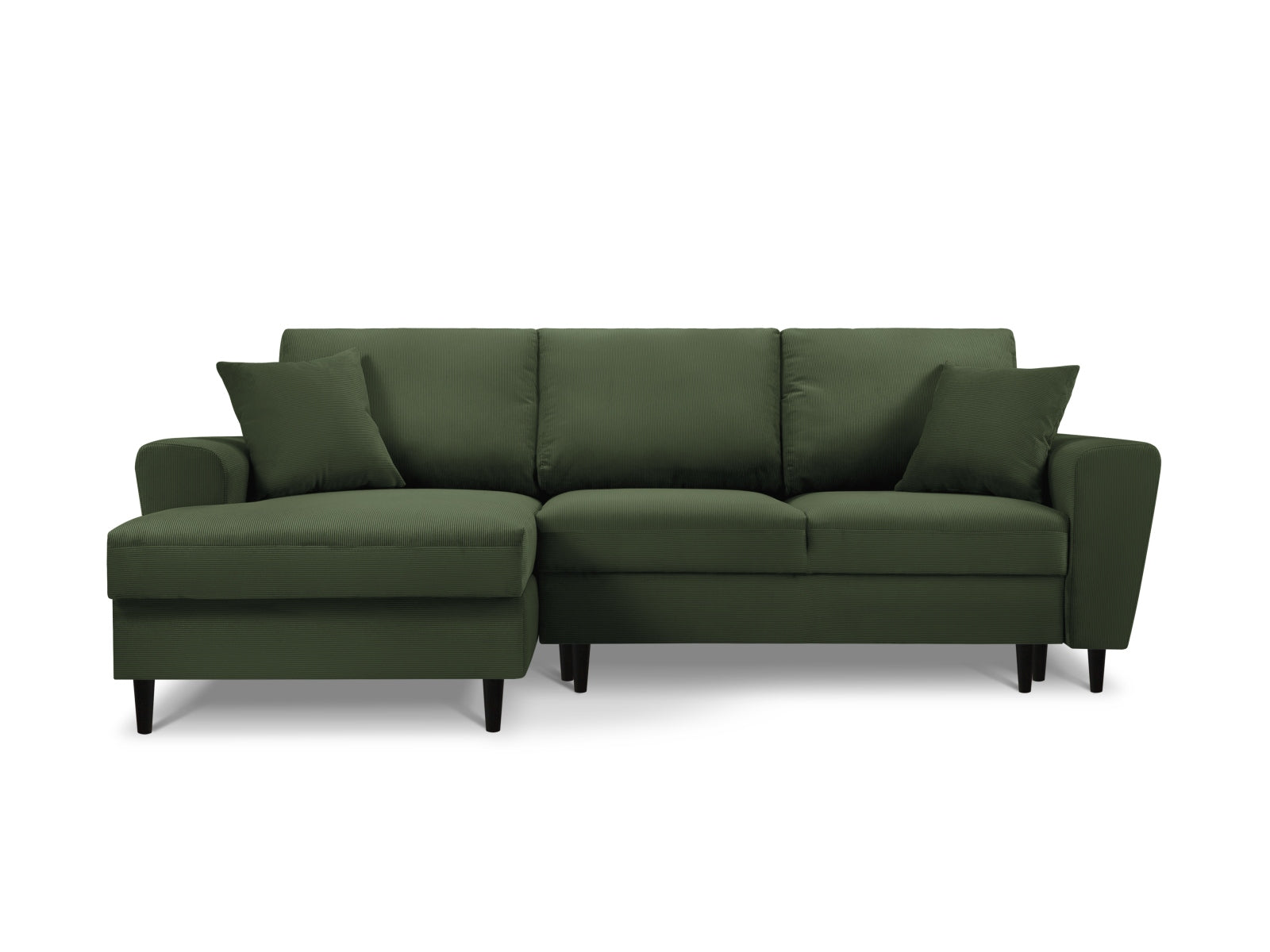 Entdecken Sie das elegante Kyoto Ecksofa links mit Schlaffunktion und Stauraum. Ideal für stilvolle Wohnräume und Übernachtungsgäste.