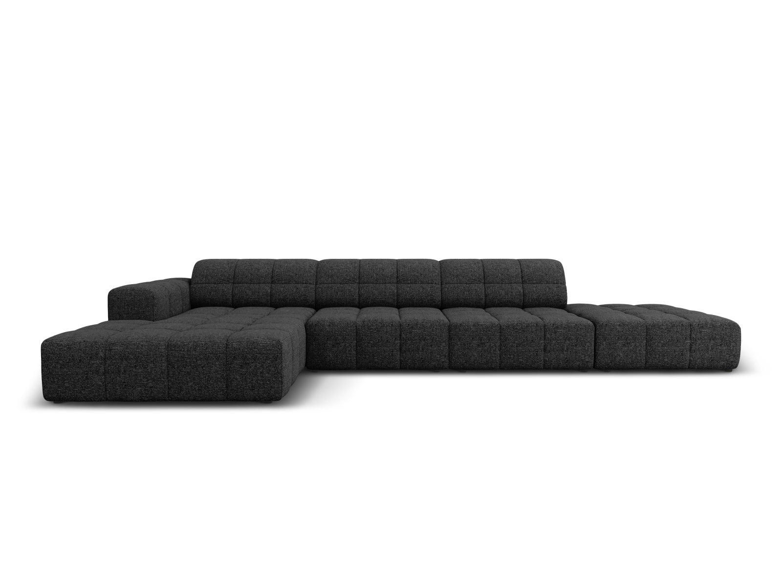 Chicago Ecksofa links 5 Sitzer 166cm in Black-Haga präsentiert im Onlineshop von KAQTU Design AG. L-Sofa links ist von Cosmopolitan Design
