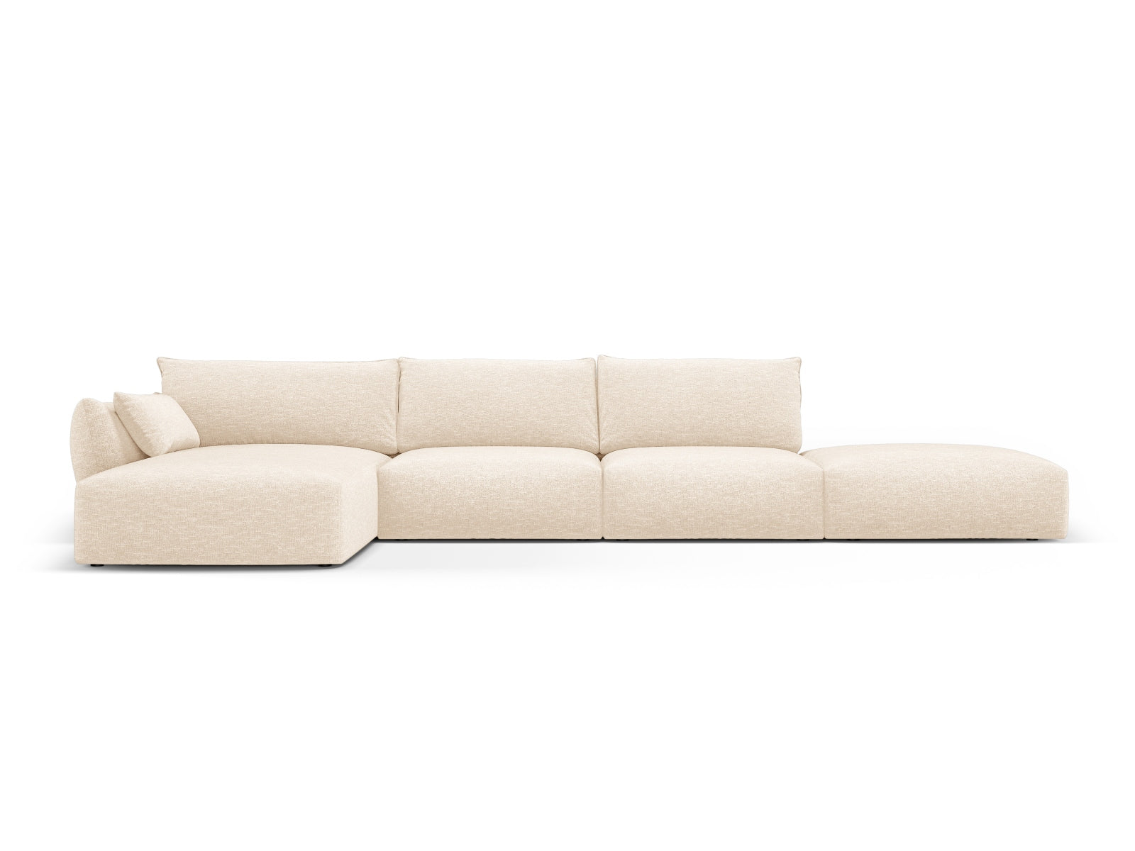 5-Sitzer Ecksofa links Matera in Light Beige-Haga präsentiert im Onlineshop von KAQTU Design AG. Ecksofa links ist von Cosmopolitan Design
