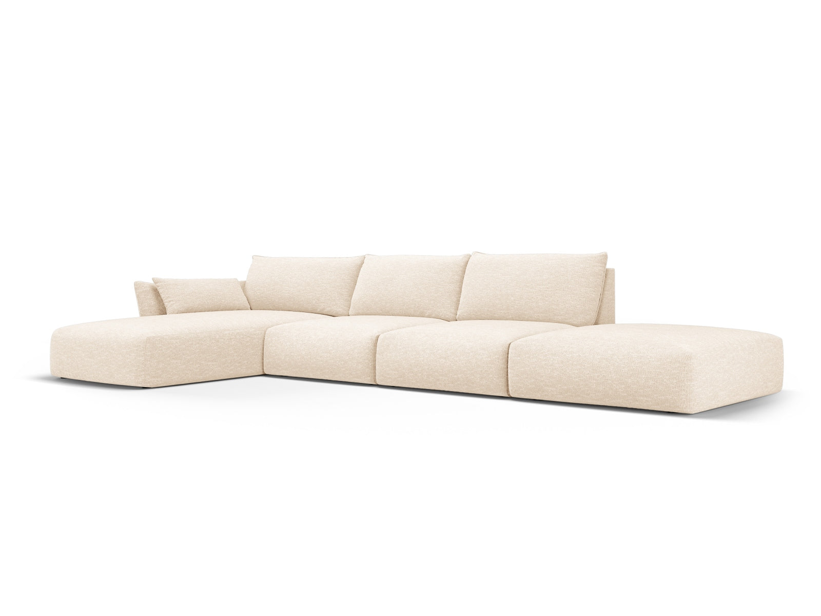 5-Sitzer Ecksofa links Matera in Light Beige-Haga präsentiert im Onlineshop von KAQTU Design AG. Ecksofa links ist von Cosmopolitan Design